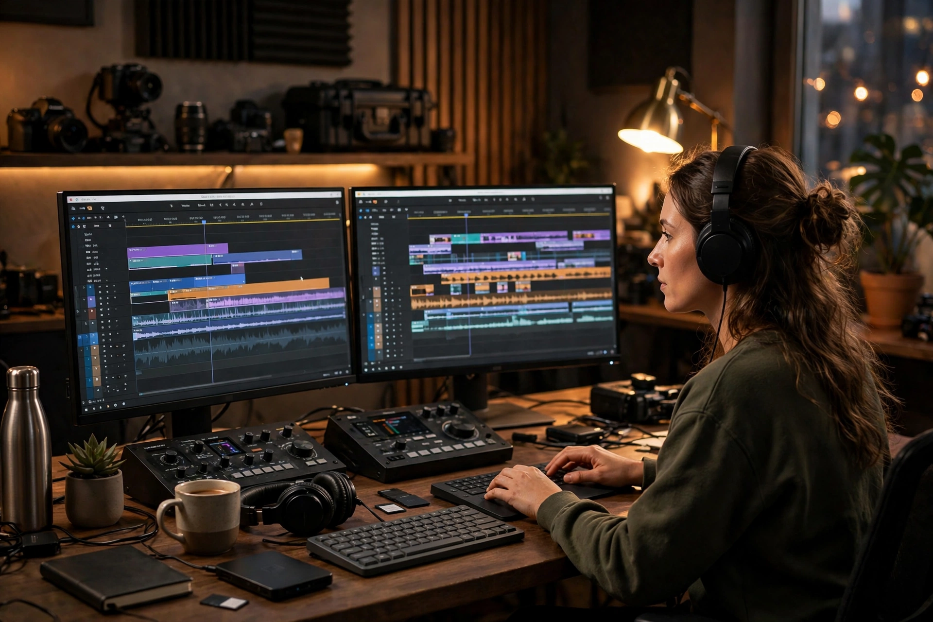 Video editing suite — AI-assisted post-production for 24 hour video production
