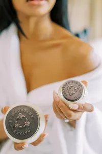 Savannah Bee Company honey products styled in a natural lifestyle setting